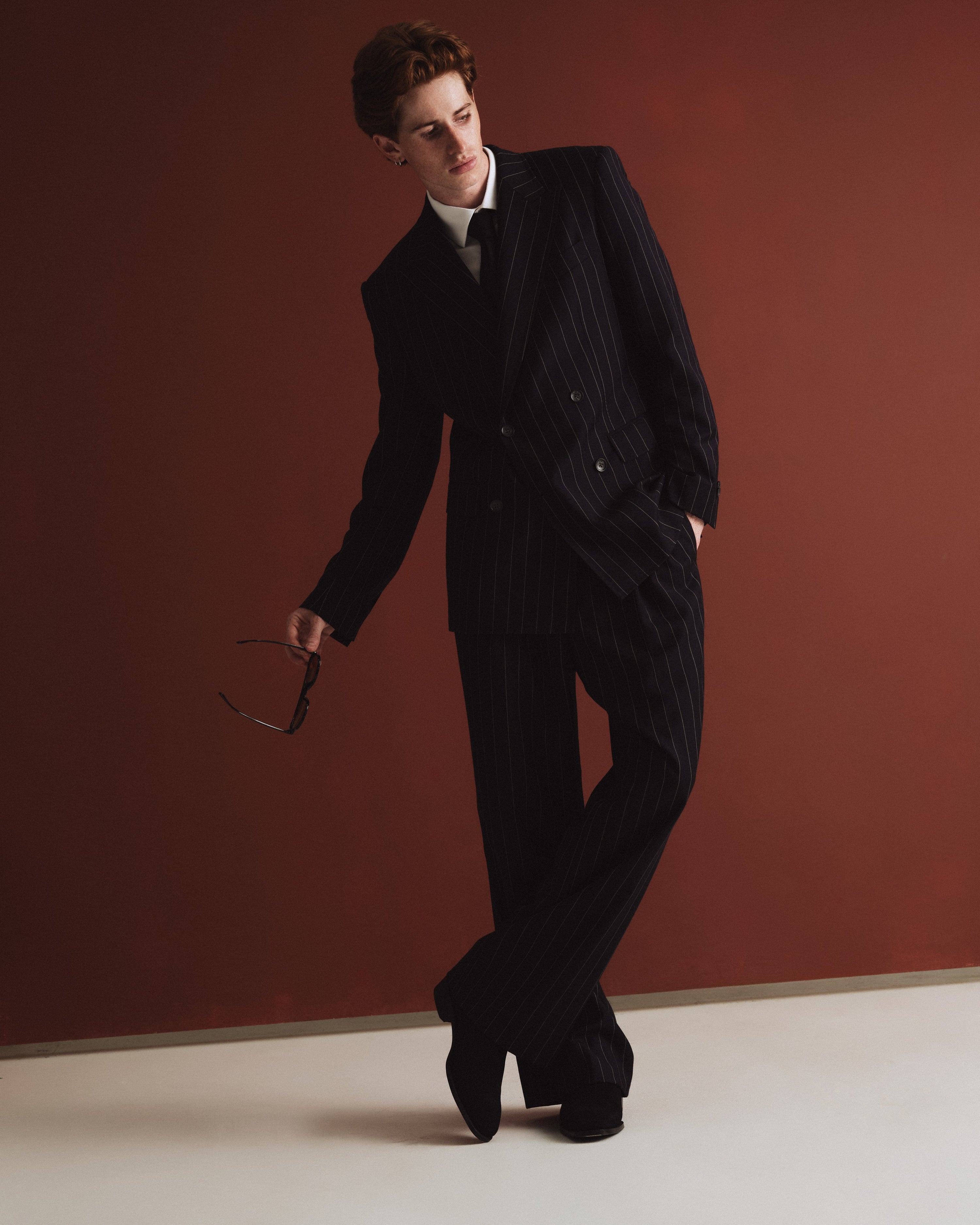 Double Breasted Suit - Navy Chalkstripe